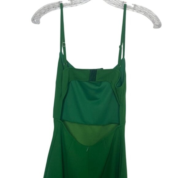 JLCNCUE Maxi Dress Womens XS Green New Sexy Backless Square Neck - Picture 6 of 11